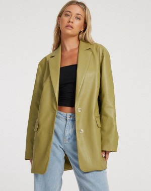 Motel Rocks Saken Blazer Damen Grün | IPW8296QJ