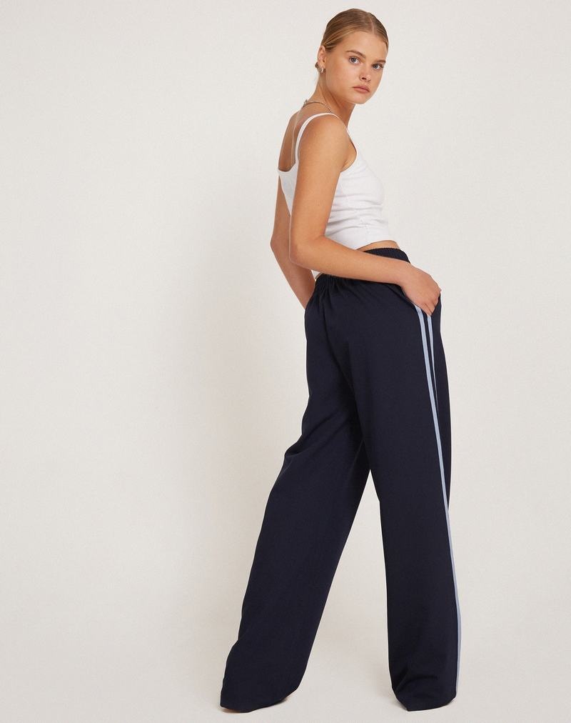 Motel Rocks Bennett Trouser Jogginghose Damen Navy | XKR533NV