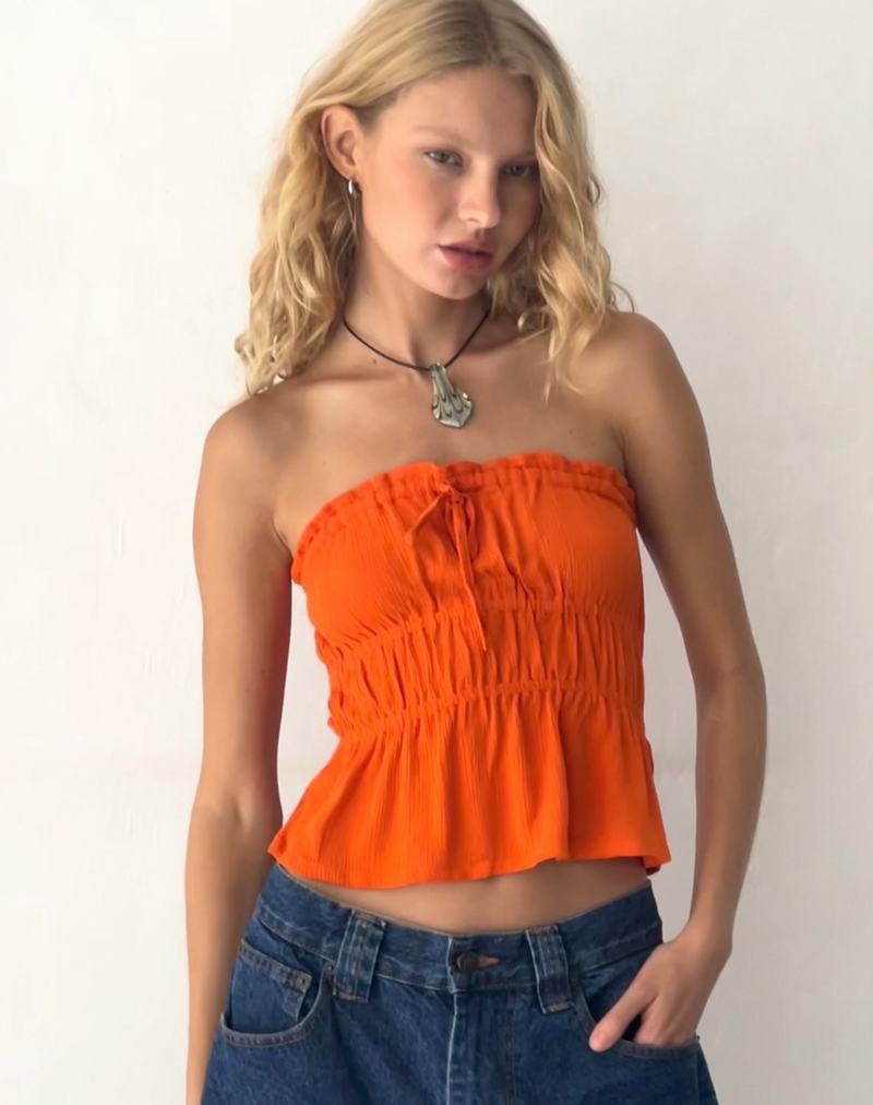 Motel Rocks Cove Bandeau-Bh Damen Orange | INI7742NA