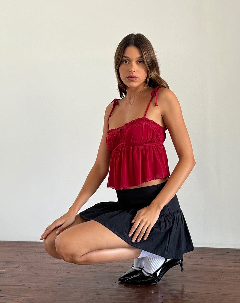 Motel Rocks Damaris Cami Tanktop Damen Rot Rosa Rot | VKZ897LY