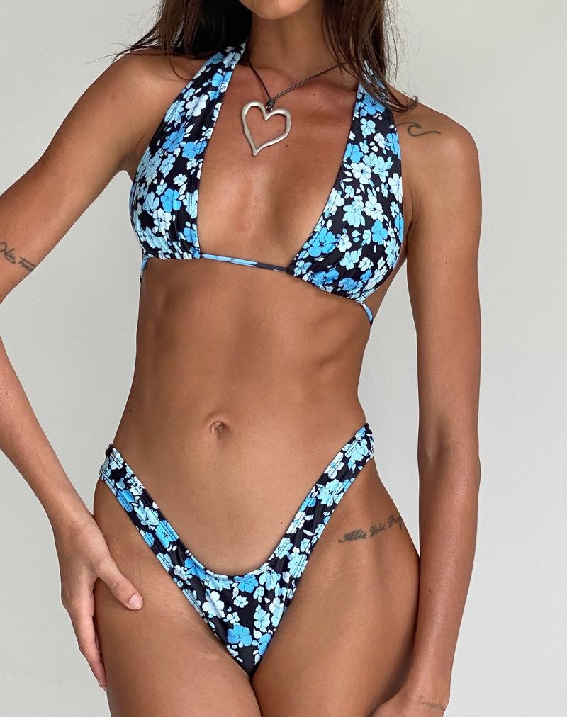 Motel Rocks Farida Bikinihosen Damen Blau | JMT418ZN