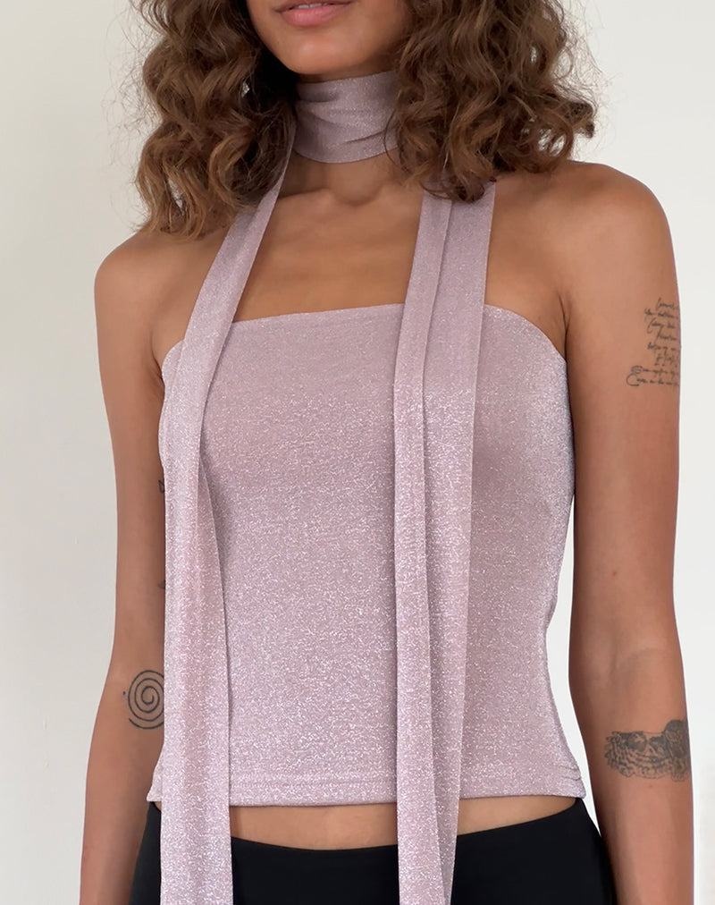 Motel Rocks Jeldia And Scarf Set Bandeau-Bh Damen Rosa | ZYU190YE