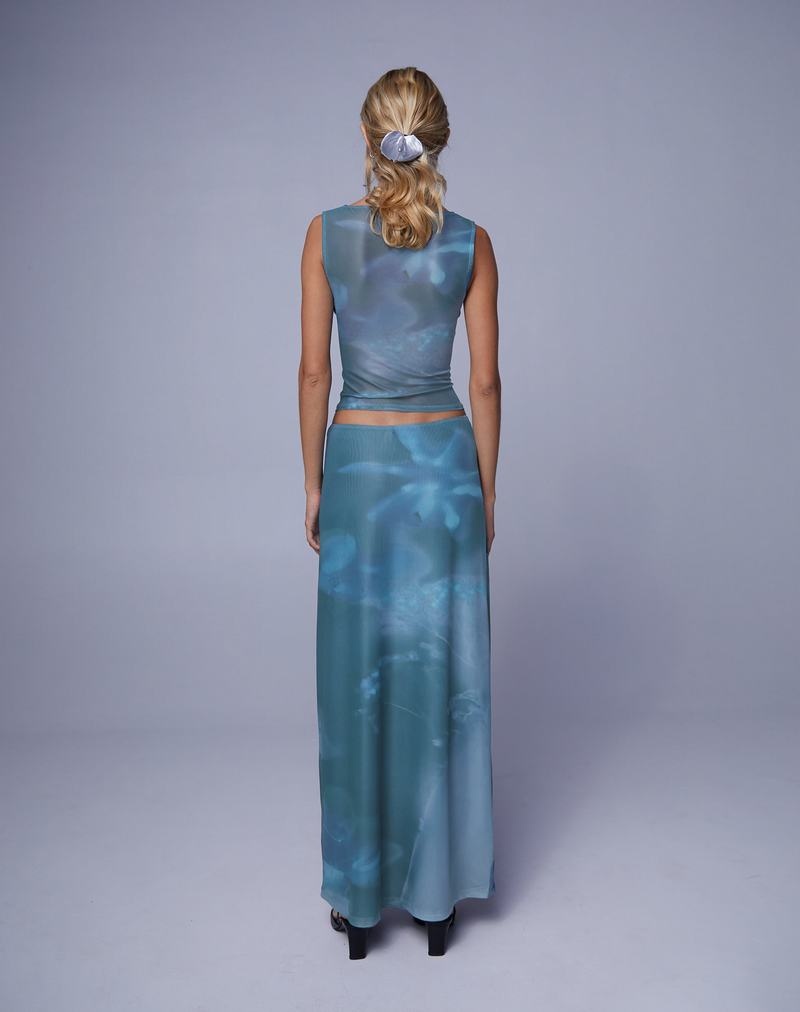 Motel Rocks Nola Maxi Röcke Damen Blau | DYJ1243LB