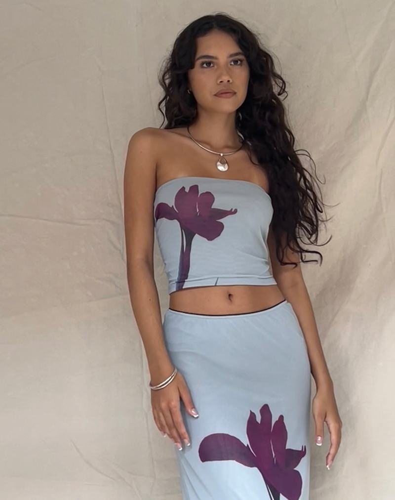 Motel Rocks Shae Bandeau-Bh Damen Blau Lila | YAC862KC