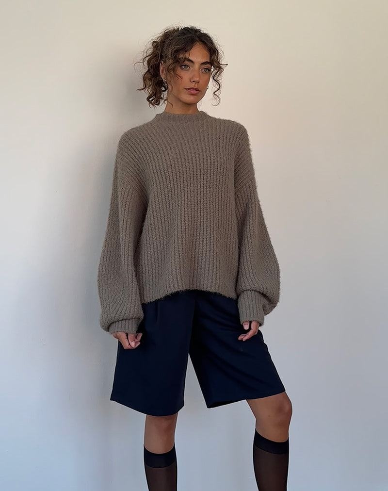 Motel Rocks Viola Oversized Gestrickt Pullover Damen Hellgrün | CTL7145KM