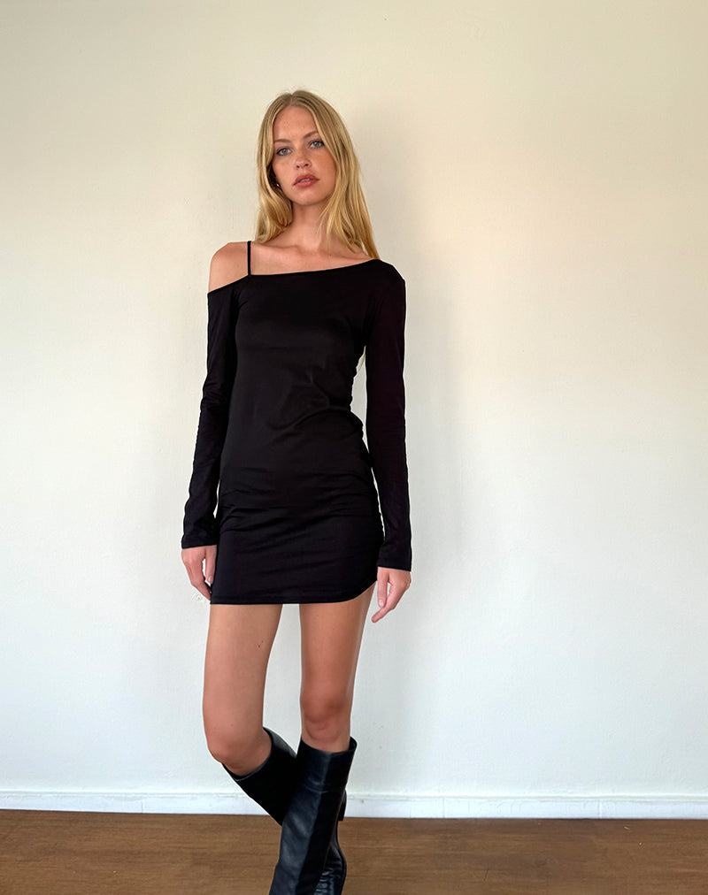 Motel Rocks Zylene Minikleid Damen Schwarz | MEV9163OT